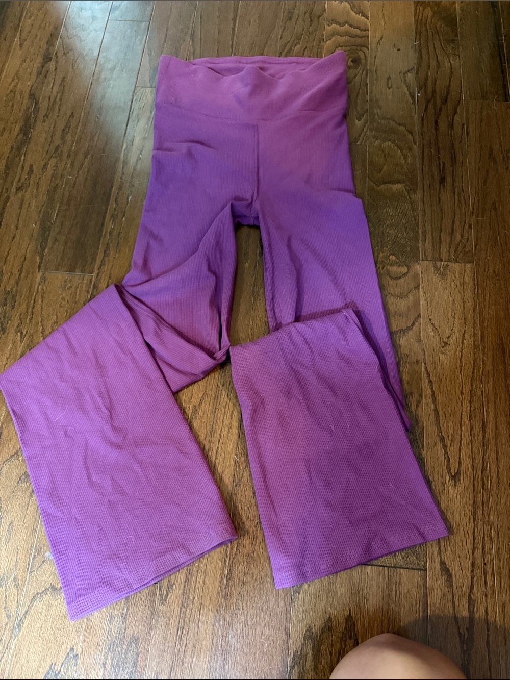 Purple Flared Active Leggings